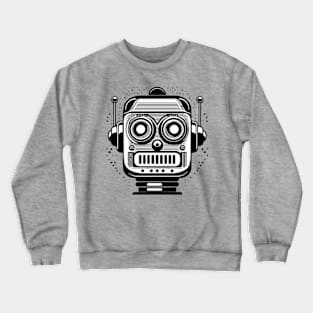 Robot Head Vector Crewneck Sweatshirt